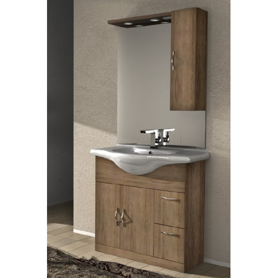 MOBILE BAGNO MONTI 09 CM 85 BASE LAVABO 2 CASSETTI 2 ANTE SPECCHIO CON PENSILE 1 ANTA TETTINO 2 LED + PRESA + INTERRUTTORE COL MOBILE BAGNO MONTI 09 CM 85 BASE LAVABO 2 CASSETTI 2 ANTE SPECCHIO CON PENSILE 1 ANTA TETTINO 2 LED + PRESA + INTERRUTTORE COL