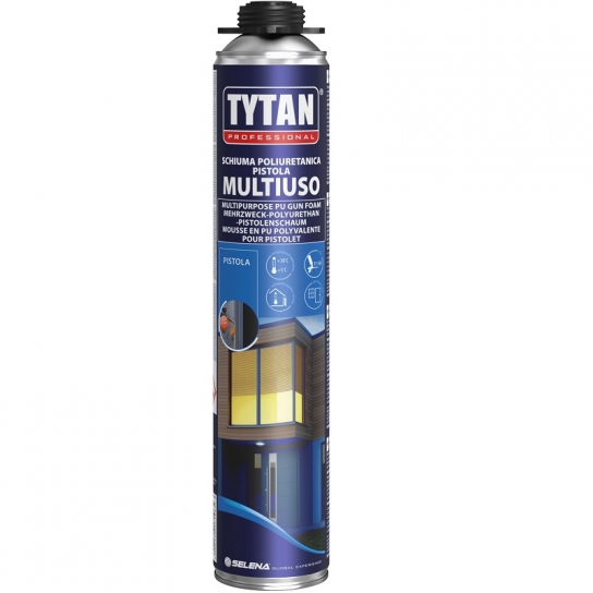 SCHIUMA POLIURETANICA UNIVERSALE X PISTOLA DA ML 750 TYTAN SCHIUMA POLIURETANICA UNIVERSALE X PISTOLA DA ML 750 TYTAN