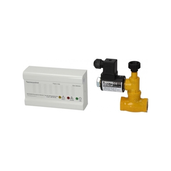 KIT RIVELATORE GAS GPL+ELETTROVALVOLA Ø 1/2 KIT RIVELATORE GAS GPL+ELETTROVALVOLA Ø 1/2