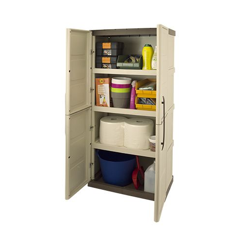 ARMADI PLASTICA 2 ANTE CON RIPIANI CM 70x39x172h