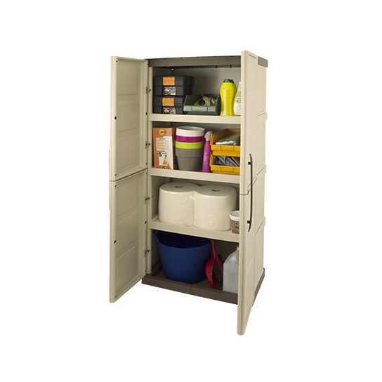 ARMADI PLASTICA 2 ANTE CON RIPIANI CM 70x39x172h