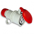 PRESA VOLANTE INDUSTRIALE CEE IP44 ROSSA