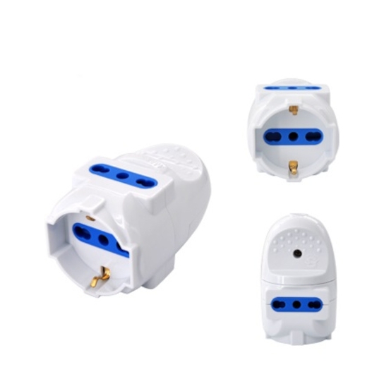 MULTIPRESA VOLANTE 3 PRESE BIPASSO 1 SCHUKO 10/16A