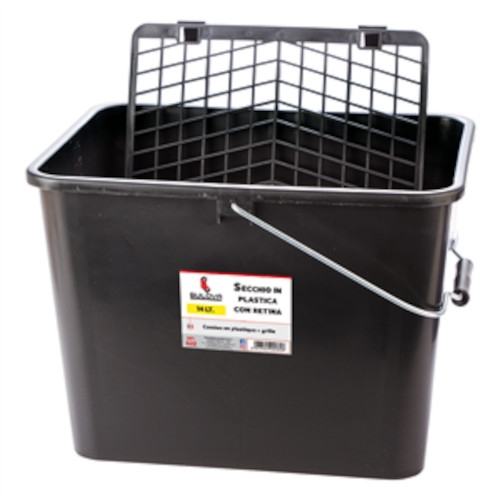SECCHIO PLASTICA GRADUATO CON RETE LT 16 BULOVA