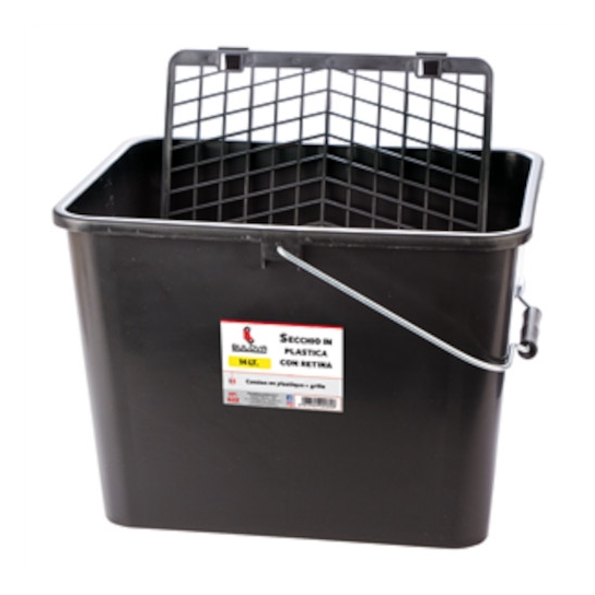 SECCHIO PLASTICA GRADUATO CON RETE LT 16 BULOVA