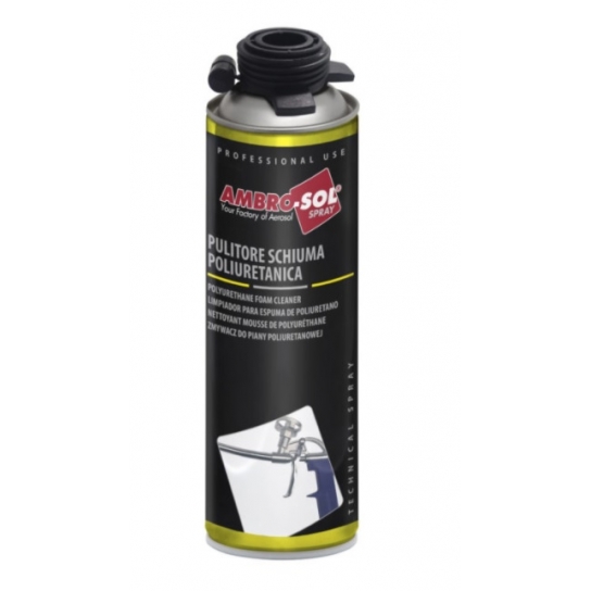 PULITORE BOMBOLETTA SCHIUMA POLIURETANICA 500 ML AMBRO-SOL PULITORE BOMBOLETTA SCHIUMA POLIURETANICA 500 ML AMBRO-SOL