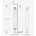 RADIATORE ALLUMINIO GARDA DUAL/80