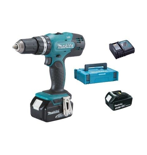 TRAPANO AVVITATORE PERCUSSIONE BATTERIA VOLT 18X2 AH 3,0 + VALIGIA MAKITA