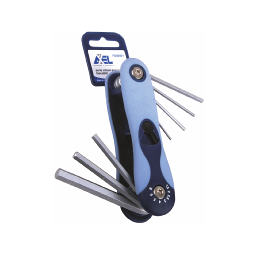 CHIAVI SERIE TASCABILI RICHIUDIBILI ESAGONALI MASCHIO PZ.8 FU-02501 CHIAVI SERIE TASCABILI RICHIUDIBILI ESAGONALI MASCHIO PZ.8 FU-02501