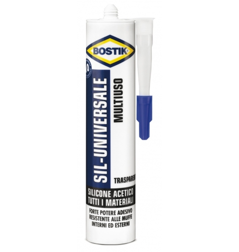 SILICONE TRASPARENTE ACETICO UNIVERSALE ANTIMUFFA NPBN BOSTIK