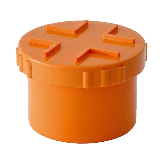 TAPPO ARANCIO A VITE IN PVC