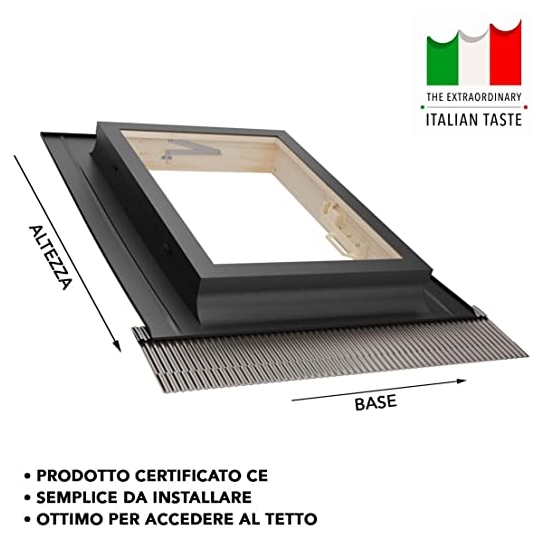 FINESTRA TETTO STAR PLUS CM 45X55 TESTA DI MORO FINESTRA TETTO STAR PLUS CM 45X55 TESTA DI MORO