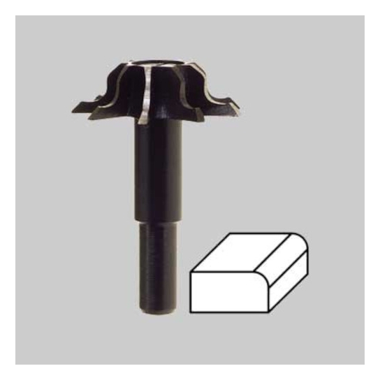 FRESA PER PROFILO MEZZO TONDO ESTERNO 45° ART.361.00 PG PROFESSIONAL FRESA PER PROFILO MEZZO TONDO ESTERNO 45° ART.361.00 PG PROFESSIONAL