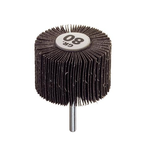 SPAZZOLA RUOTA ABRASIVA GRANA 80 GAMBO Ø 6 MM PG PROFESSIONAL