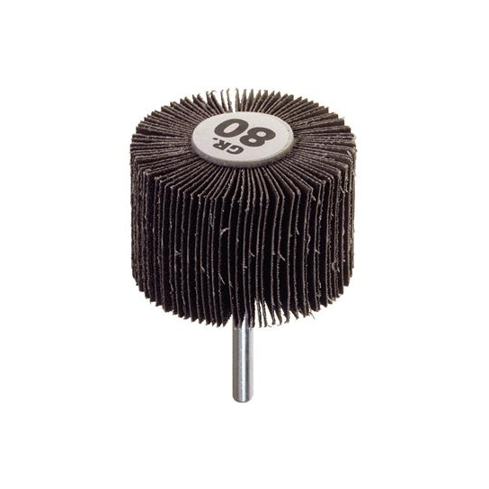 SPAZZOLA RUOTA ABRASIVA GRANA 80 GAMBO Ø 6 MM PG PROFESSIONAL