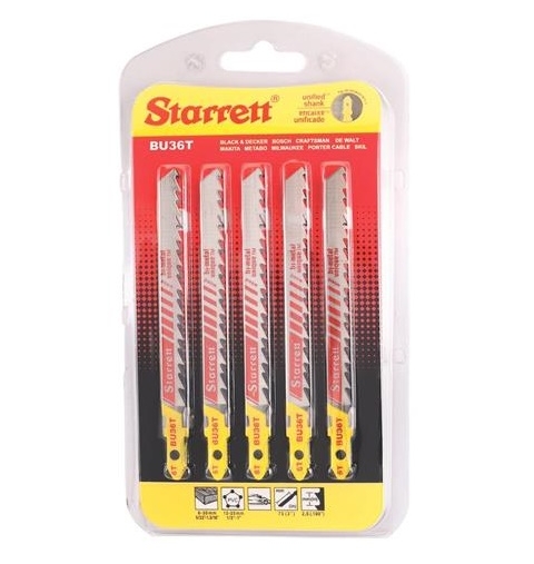 LAME SEGHETTO ALTERNATIVO BU36T CONFEZIONE 5 PZ STARRET
