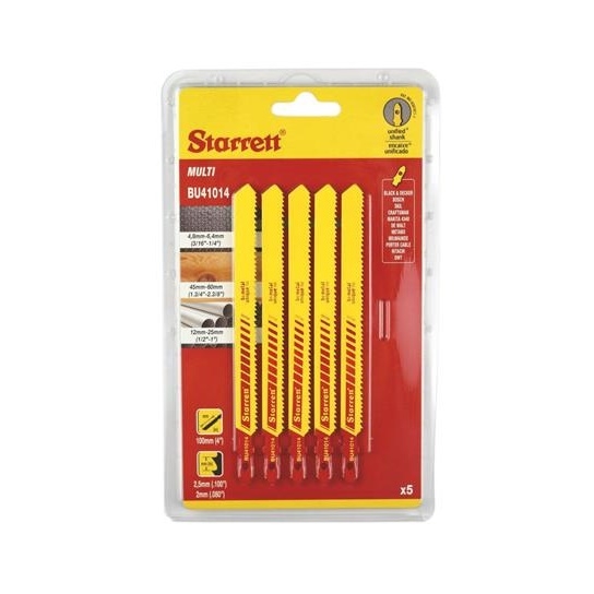 LAME SEGHETTO ALTERNATIVO BU41014 CONFEZIONE 5 PZ STARRET LAME SEGHETTO ALTERNATIVO BU41014 CONFEZIONE 5 PZ STARRET
