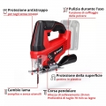 SEGHETTO ALTERNATIVO BATTERIA TC-JS 18 LI SOLO CORPO MACCHINA VOLT 18 X-CHANGE EINHELL