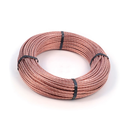 FILO RAME NUDO A TRECCIA DA Ø 25 MMQ ROTOLO MT 25 FILO RAME NUDO A TRECCIA DA Ø 25 MMQ ROTOLO MT 25