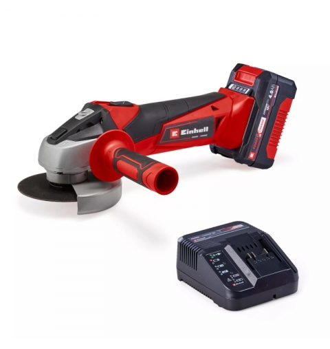 SMERIGLIATRICE ANGOLARE A BATTERIA TC-AG 18/115 LI CON 1 BATTERIA 4 AH E CARICABATTERIE VOLT 18 X-CHANGE EINHELL