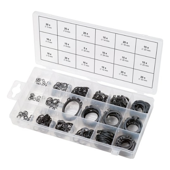 ASSORTIMENTO ANELLI ELASTICI ESTERNO DA PEZZI 300 ASSORTIMENTO ANELLI ELASTICI ESTERNO DA PEZZI 300