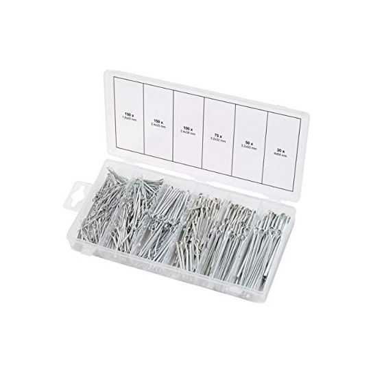 ASSORTIMENTO COPIGLIE IN ACCIAIO DA PEZZI 280 ASSORTIMENTO COPIGLIE IN ACCIAIO DA PEZZI 280