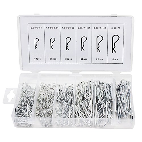 ASSORTIMENTO COPIGLIA SPINA ELASTICA IN ACCIAIO DA PEZZI 150