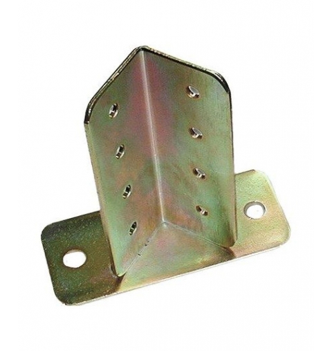 SUPPORTO GAZEBO QUADRO REGISTRABILE ANCORAGGIO PAVIMENTO TRAVI 950 ZINCATO GIALLO MM 90X90X180
