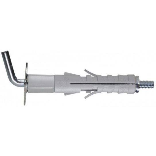 TASSELLO LEGGERO PROLUNGATO CON GANCIO CORTO CONFEZIONE 10 PEZZI MM 12 Ø X 55 TASSELLO LEGGERO PROLUNGATO CON GANCIO CORTO CONFEZIONE 10 PEZZI MM 12 Ø X 55