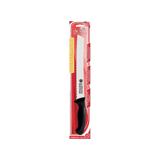 COLTELLO PANE PROFESSIONALE MANICO PLT ACCIAIO INOX CM 24 DE LUCA COLTELLO PANE PROFESSIONALE MANICO PLT ACCIAIO INOX CM 24 DE LUCA