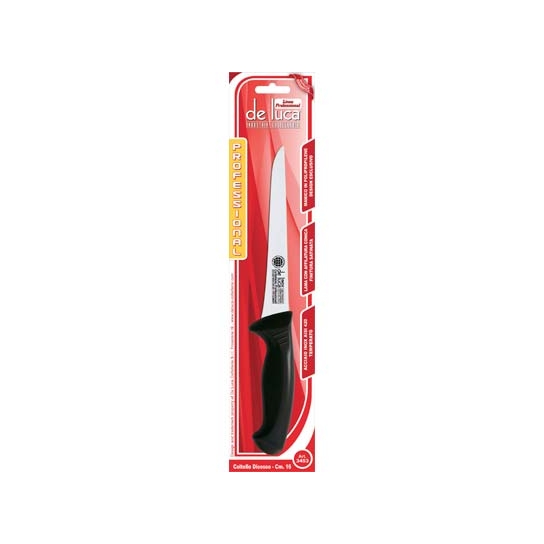 COLTELLO MACELLAIO DISOSSARE PROFESSIONALE MANICO PLT ACCIAIO INOX CM 16 DE LUCA COLTELLO MACELLAIO DISOSSARE PROFESSIONALE MANICO PLT ACCIAIO INOX CM 16 DE LUCA