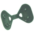 CLIP BOTTONE LEGARETE OMBREGGIANTE TRIANGOLARE VERDE CONFEZIONE 10 PZ