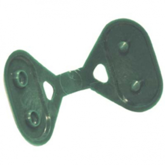 CLIP BOTTONE LEGARETE OMBREGGIANTE TRIANGOLARE VERDE CONFEZIONE 10 PZ