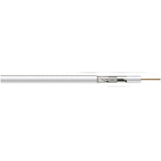 CAVO TV DIGISAT 2000 PVC BIANCO Ø 5 MM ROTOLO MT 100 CAVO TV DIGISAT 2000 PVC BIANCO Ø 5 MM ROTOLO MT 100