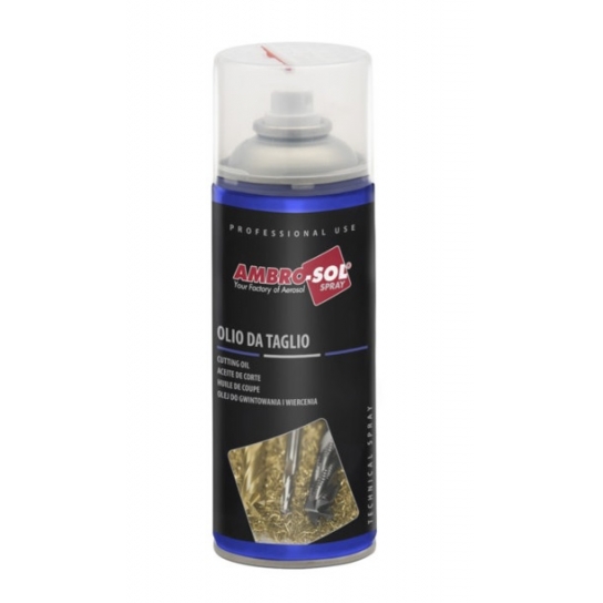 OLIO BOMBOLETTA SPRAY DA TAGLIO PER FILIERE ML 400 AMBRO-SOL OLIO BOMBOLETTA SPRAY DA TAGLIO PER FILIERE ML 400 AMBRO-SOL