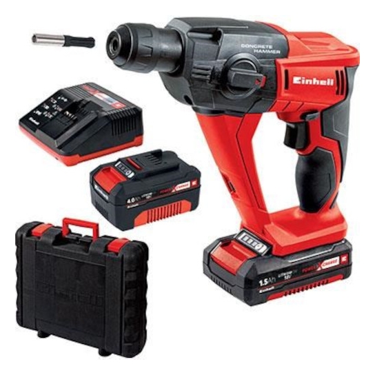 MARTELLO TASSELLATORE BATTERIA TE-HD LI KIT VOLT 18 AH 1,5 X-CHANGE + CON VALIGIA EINHELL