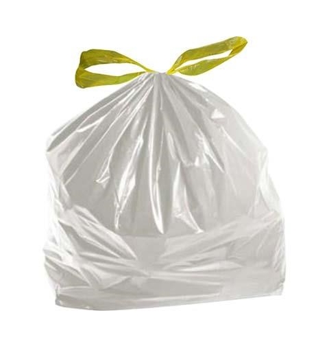 SACCHI BUSTE PLASTICA SPAZZATURA CASA CON MANIGLIE TRASPARENTE CM 55 X 65 CF 15PZ