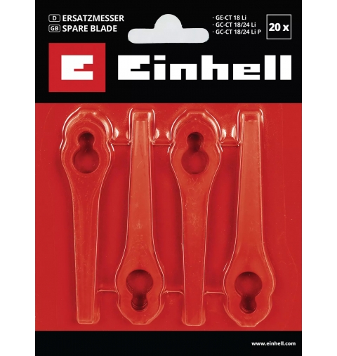 RICAMBIO COLTELLI X DECESPUGLIATORE TAGLIABORDI A BATTERIA GE-CT 18LI CM EINHELL