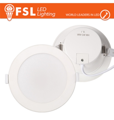 FARETTO INCASSO BIANCO LED TONDO 3WHITE 220-240V