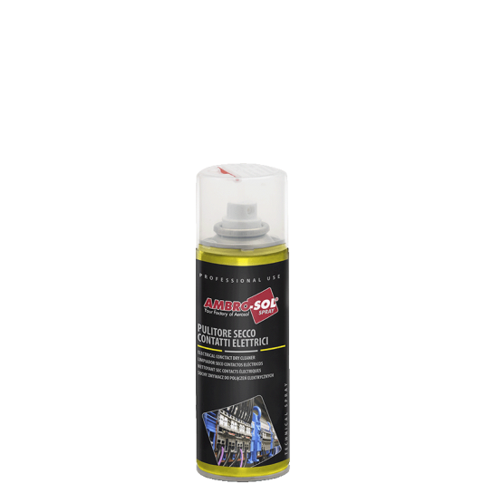 PULITORE SECCO BOMBOLETTA SPRAY PER CONTATTI ELETTRICI 200 ML AMBRO-SOL PULITORE SECCO BOMBOLETTA SPRAY PER CONTATTI ELETTRICI 200 ML AMBRO-SOL