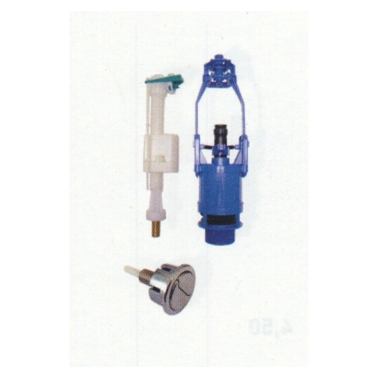 BATTERIA ZAINO PER VASO MONOBLOCCO DOPPIO FLUSSO CROMO BATTERIA ZAINO PER VASO MONOBLOCCO DOPPIO FLUSSO CROMO