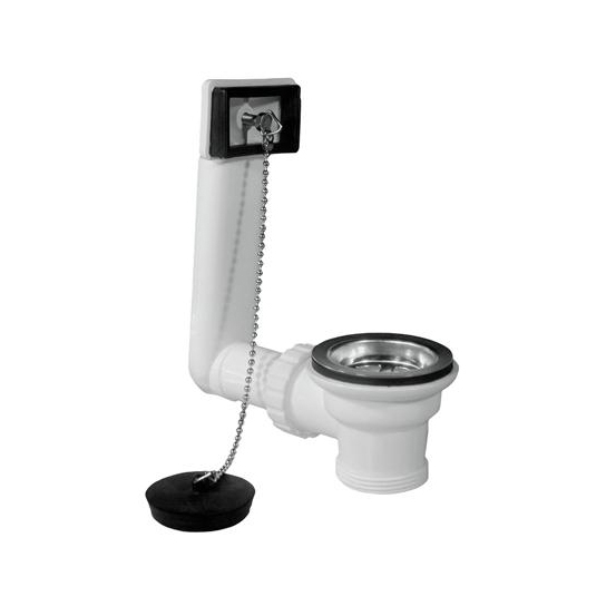 PILETTA PVC LAVELLO CON TROPPO PIENO Ø 11/2