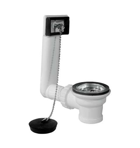 PILETTA PVC LAVELLO CON TROPPO PIENO Ø 11/2