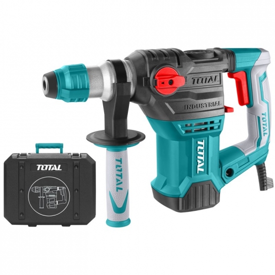 MARTELLO TASSELLATORE SCALPELLATORE VOLT 230 WATT 1500 5,5J C SDS PLUS + VALIGIA TOTAL MARTELLO TASSELLATORE SCALPELLATORE VOLT 230 WATT 1500 5,5J C SDS PLUS + VALIGIA TOTAL