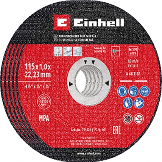 DISCO EXPERT SET 5 PZ DA TAGLIO PER METALLO E ACCIAIO INOX Ø MM 115 FORO Ø MM 22,23 SPESSORE MM 1 KWB DISCO EXPERT SET 5 PZ DA TAGLIO PER METALLO E ACCIAIO INOX Ø MM 115 FORO Ø MM 22,23 SPESSORE MM 1 KWB