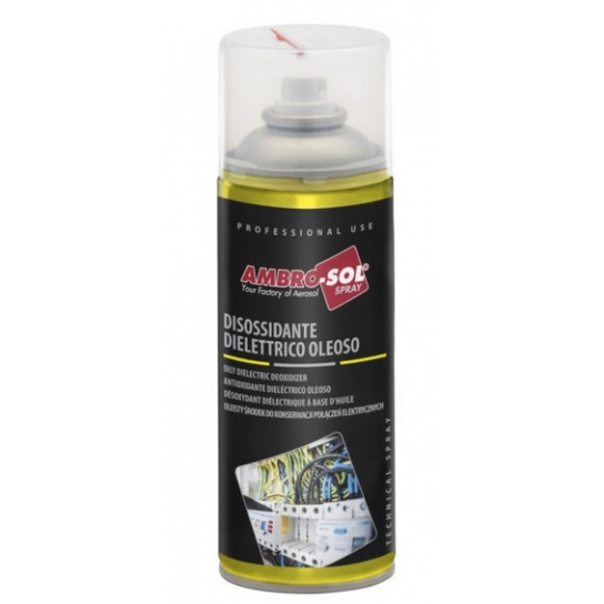 DISOSSIDANTE BOMBOLETTA SPRAY DIELETTRICO OLEOSO 400 ML AMBRO-SOL DISOSSIDANTE BOMBOLETTA SPRAY DIELETTRICO OLEOSO 400 ML AMBRO-SOL