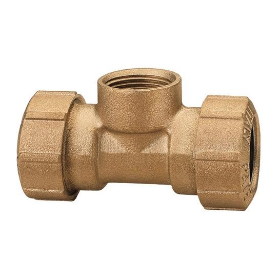 TEE IN OTTONE X TUBO POLIETILENE INNESTO E FILETTATURA FEMMINA Ø TEE IN OTTONE X TUBO POLIETILENE INNESTO E FILETTATURA FEMMINA Ø