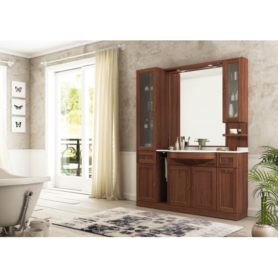 MOBILE BAGNO RETRO' R208 TINTO NOCE MOBILE BAGNO RETRO' R208 TINTO NOCE