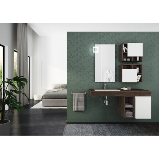 MOBILE BAGNO FREEDOM F27 ROVERE TABACCO BIANCO LACCATO OPACO LARGHEZZA CM 135 PROFONDITA' CM 50 MOBILE BAGNO FREEDOM F27 ROVERE TABACCO BIANCO LACCATO OPACO LARGHEZZA CM 135 PROFONDITA' CM 50