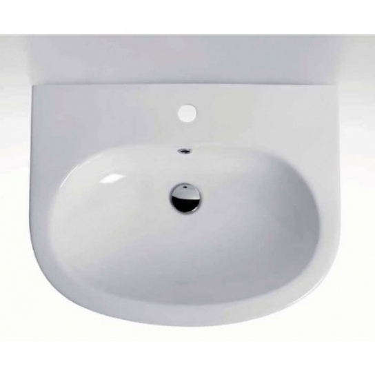LAVABO BIANCO IN CERAMICA CM 50X40 LAVABO BIANCO IN CERAMICA CM 50X40